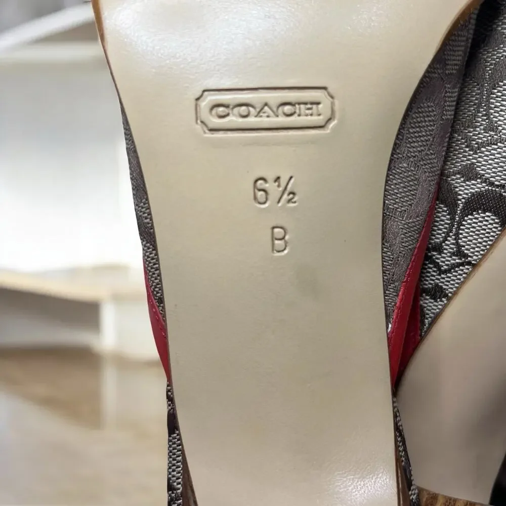 Vintage Coach P073 Gwynne Signature Mule Size 6.5B
